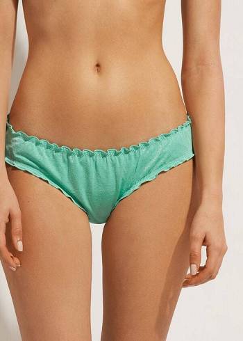 Calzedonia Formentera Bikinihosen Damen Grün | AT1381YU