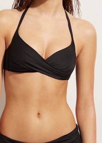 Calzedonia Gepolstert Triangle Indonesia Eco Sexy Bikinioberteile Damen Schwarz | AT1924EX