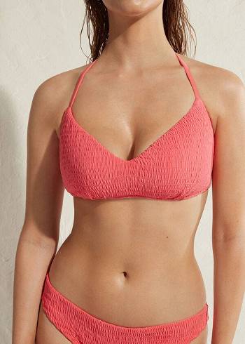 Calzedonia Gepolstert Triangle Lanzarote Bikinioberteile Damen Rosa | AT1932AP