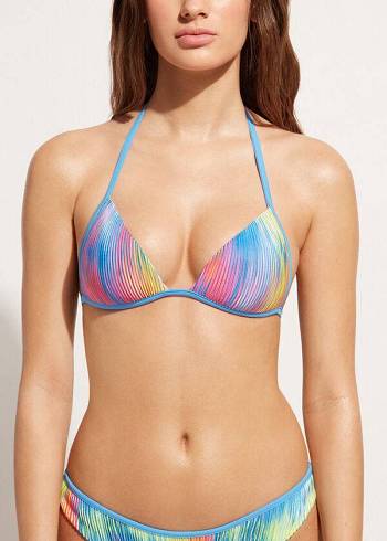 Calzedonia Graduated Gepolstert Triangle Maiorca Bikinioberteile Damen Mehrfarbig | AT1742EX