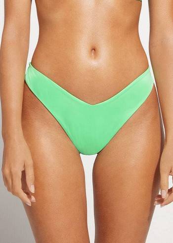 Calzedonia High Cut Brazilian Indonesia Eco Bikinihosen Damen Mintfarben | AT1387SO