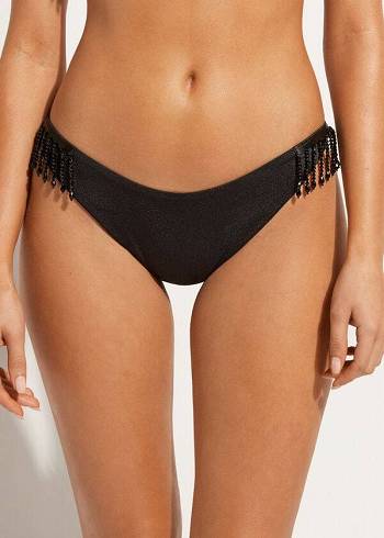 Calzedonia High Cut Brazilian Taipei Bikinihosen Damen Schwarz | AT1394LH
