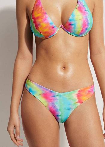 Calzedonia High Cut Orlando Bikinihosen Damen Mehrfarbig | AT1397CE