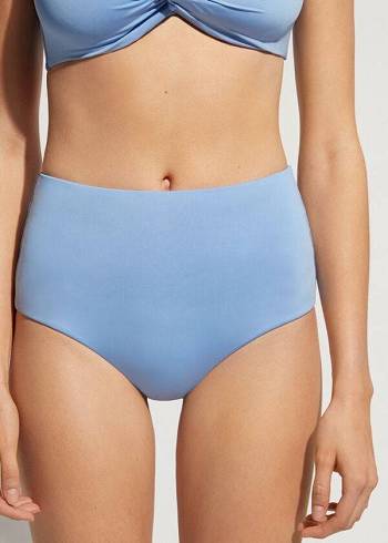 Calzedonia High Shaper Taille Indonesia Eco Bikinihosen Damen Blau | AT1403WY