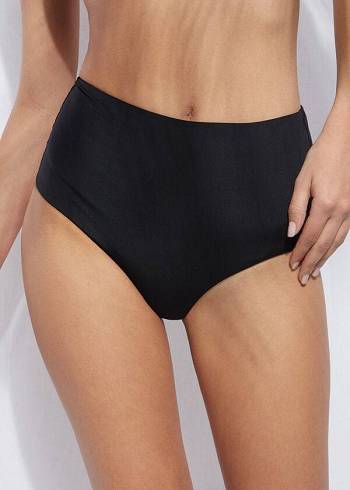Calzedonia High Shaper Taille Indonesia Eco Bikinihosen Damen Schwarz | AT1407YU