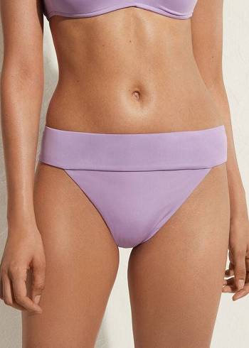 Calzedonia High Taille Brazilian Indonesia Eco Bikinihosen Damen Lila | AT1419KI