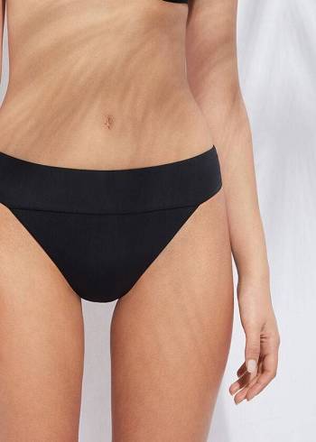 Calzedonia High Taille Brazilian Indonesia Eco Bikinihosen Damen Schwarz | AT1420LH