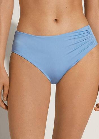 Calzedonia High Taille Indonesia Eco Bikinihosen Damen Blau | AT1424VD