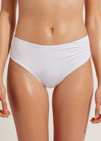 Calzedonia High Taille Indonesia Eco Bikinihosen Damen Weiß | AT1432TV
