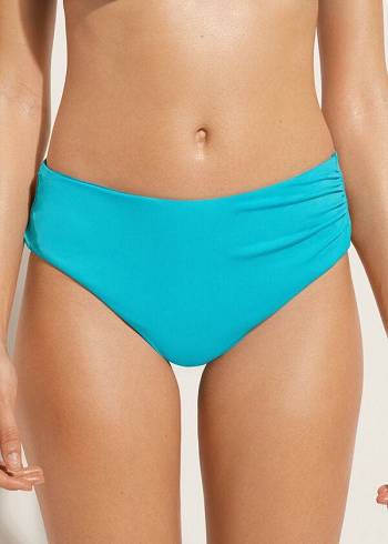 Calzedonia High Taille Indonesia Eco Bikinihosen Damen Türkis Grün | AT1433YU