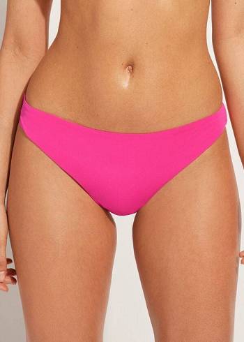 Calzedonia Indonesia Eco Low rise Bikinihosen Damen Rosa | AT1475CE