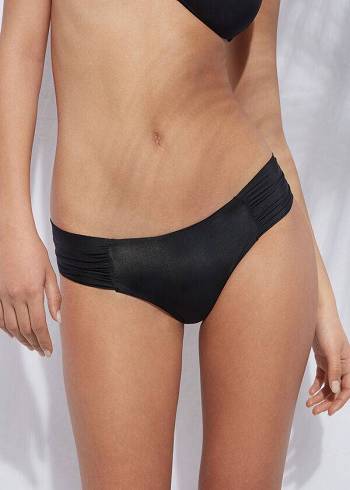 Calzedonia Indonesia Eco rosa Bikinihosen Damen Schwarz | AT1480QZ