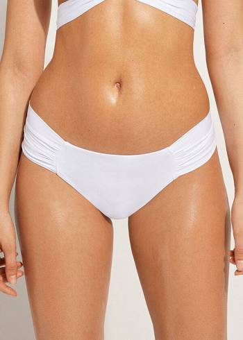 Calzedonia Indonesia Eco rosa Bikinihosen Damen Weiß | AT1483RW