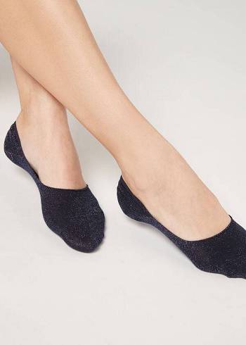 Calzedonia Invisible in Faded Pattern Socken Damen Blau | AT2210EX