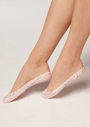 Calzedonia Invisible with Motif Socken Damen Rosa | AT2214UT
