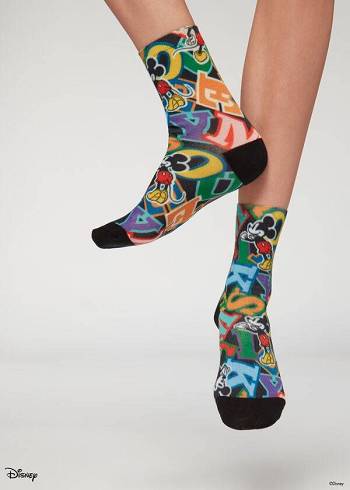 Calzedonia Multicolor Disney Kurzes Socken Damen Mehrfarbig | AT2449UT
